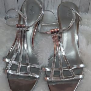 Silver Women Heels